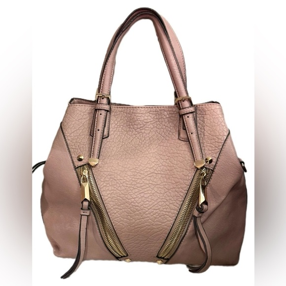 Elegant Pink faux Leather Tote Bag Jessica Simpson - Picture 1 of 7
